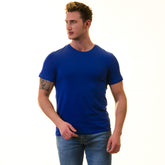 Royal Blue European Made & Designed Premium Quality T-Shirt - Crew Neck Short Sleeve T-Shirts